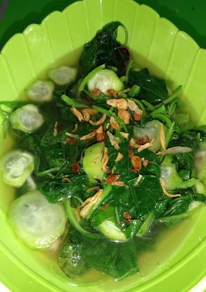 Foto resep Sop Oyong Bayam