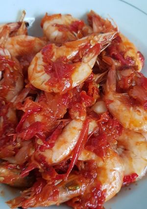 Foto resep Udang balado cabe merah.. maknyuzz guys