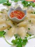Vegetarian Banh Bot Loc with Mung Bean Filling