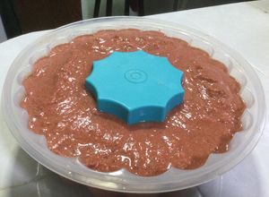 Una foto de Natillas de tapioca y mamey