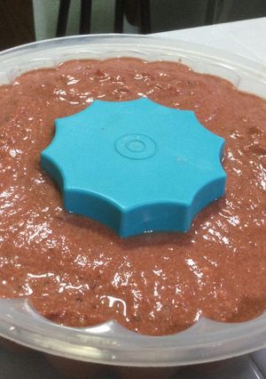 Una foto de Natillas de tapioca y mamey