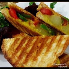 A picture of Whosayna’s Haji Ali Sandwich.