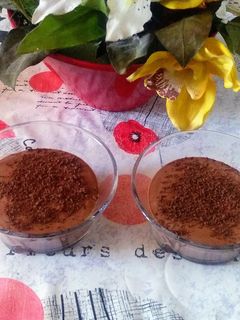 Una foto de Natillas de chocolate sin azúcar 😋