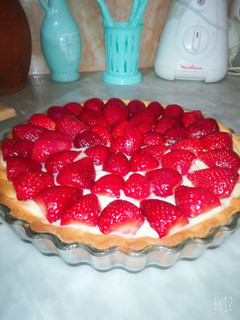 صورة لوصفة ♥️ تارت بالفراولة Tarte Au fraises 🍓