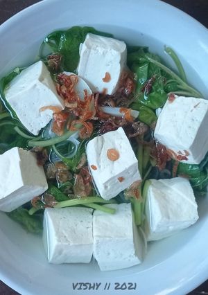 Foto resep 106. Sayur Bening Bayam Tahu (tanpa kunci)
