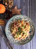 Tagliatelle de Castanhas, Bacon e Abóbora
