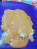 Pechugas gratinadas en crema de chipotle