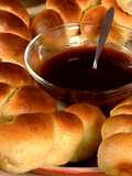 Mini Greek Tsoureki Braided Buns