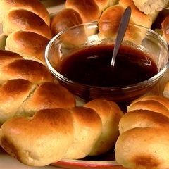 A picture of Mini Greek Tsoureki Braided Buns.