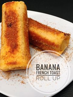 Foto resep Banana French Toast Roll up (mpasi snack)