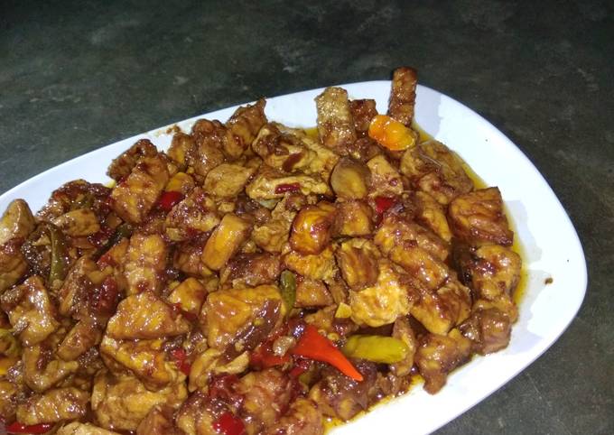 Resep Tahu Tempe Tumis Kecap Pedas Oleh Saluna Mahira Cookpad