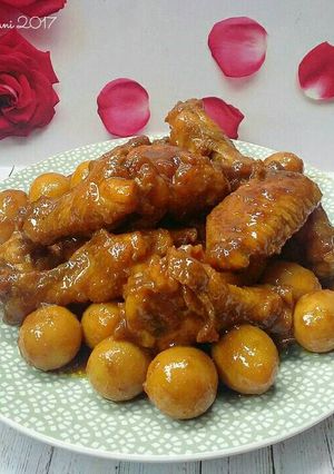 Foto resep Semur ayam telur puyuh