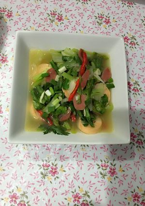Foto resep Sayur Pakcoy Kaldu Ayam