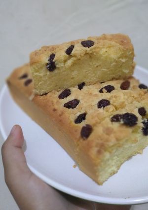Foto resep Raisins milk cake (cake susu kismis)