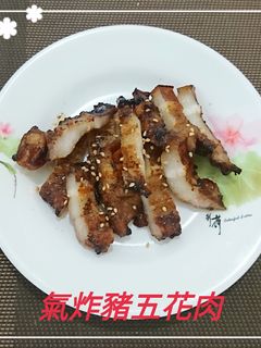 氣炸豬五花肉(簡單料理) 的食譜成品照片