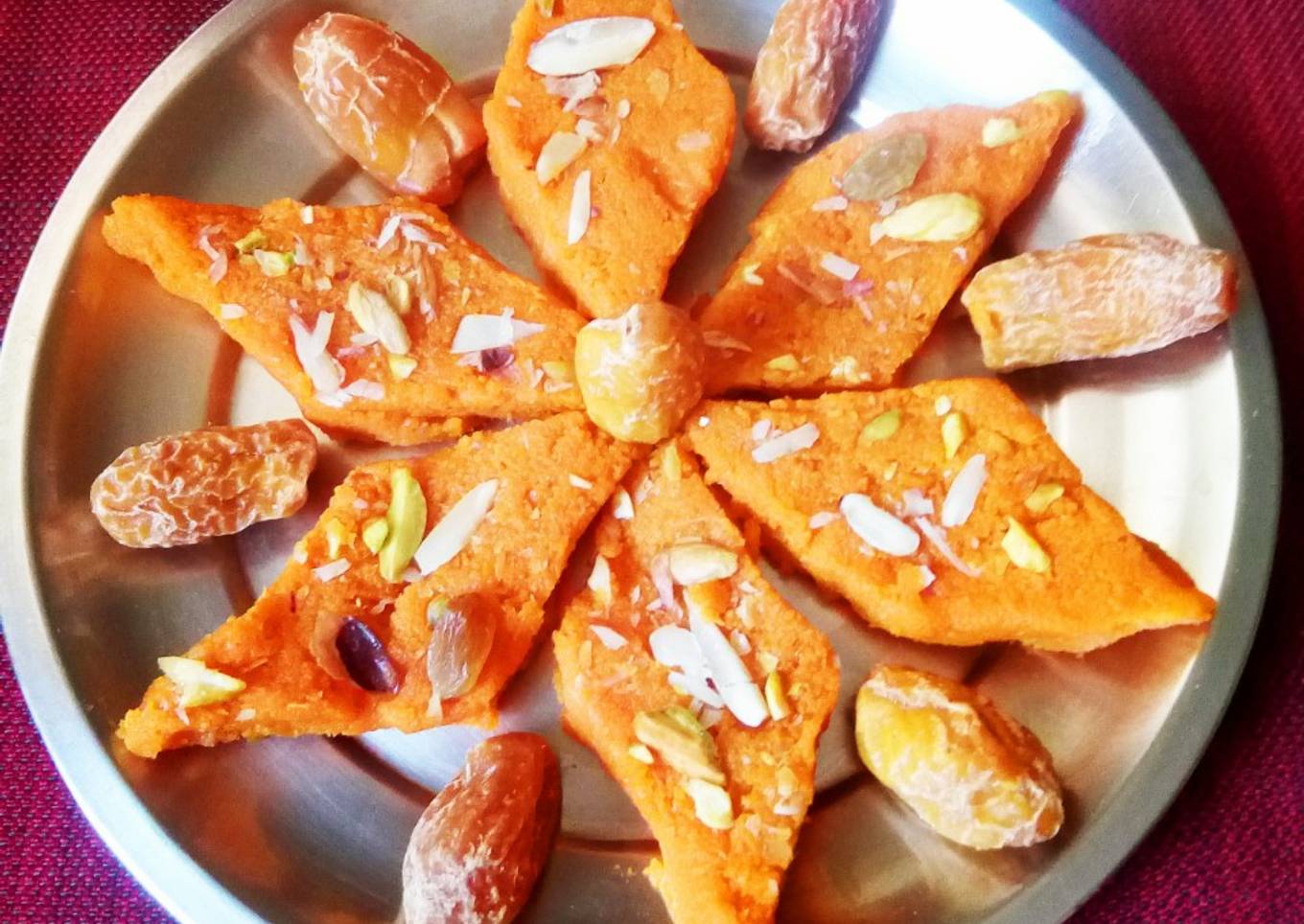 Easiest Way to Make Super Quick Homemade Carrot dates barfi