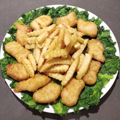 A picture of Fried Fries and Nuggets.