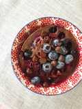 Mini cake de blueberries en microondas