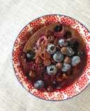 Mini cake de blueberries en microondas