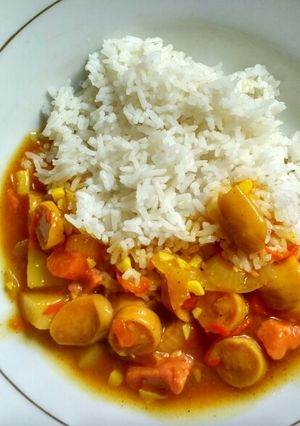 Foto resep Kare Sosis Simple