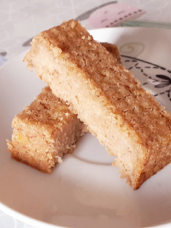 Una foto de Budin de banana y avena vegano
