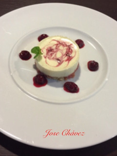 Una foto de Tarta de Queso y Cerezas