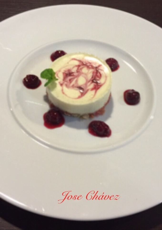 Una foto de Tarta de Queso y Cerezas