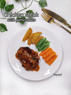Foto resep Chicken Steak with Garlic Sauce