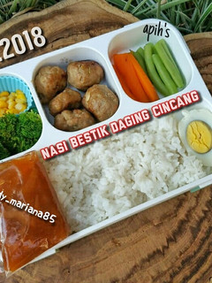Foto resep Nasi Bestik Daging Cincang