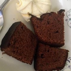 A picture of 3 ingredients. Brownies.