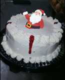 Torta de chocolate cubierta con frosting de queso