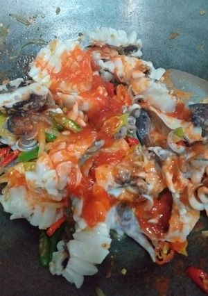 Foto resep Bala kutak(sotong)saos pedas
