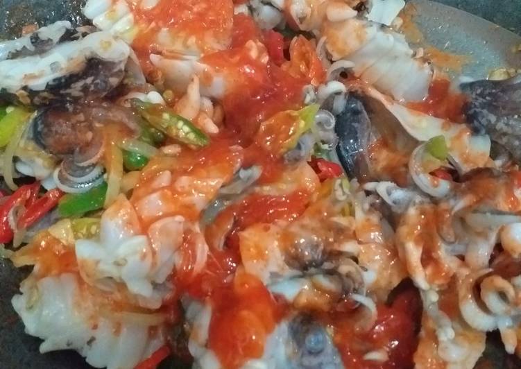 Bala kutak(sotong)saos pedas