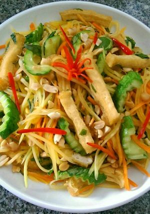 Hình của món Gỏi Đu Đủ Chay.