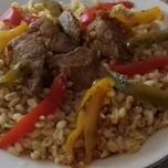 How to make Ebly Recipe with peppers and meat