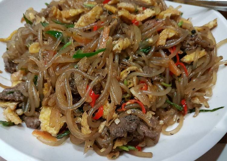 Japchae Daging Enak dan Simple