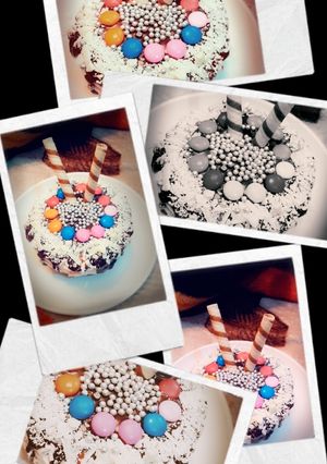 A picture of Eggless chocolate cake.
