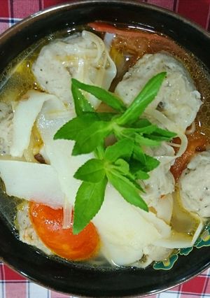 Hình của món Canh măng chua chả cá.