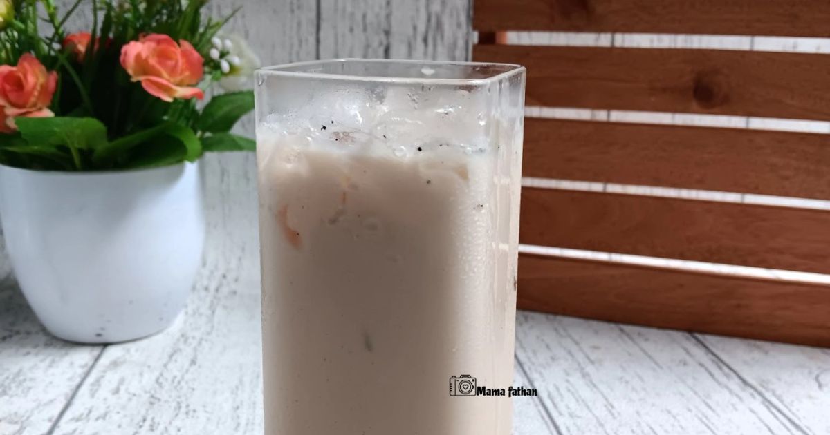 Roasted tea milk ice