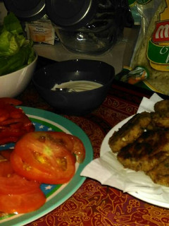 A picture of Falafel with wraps.
