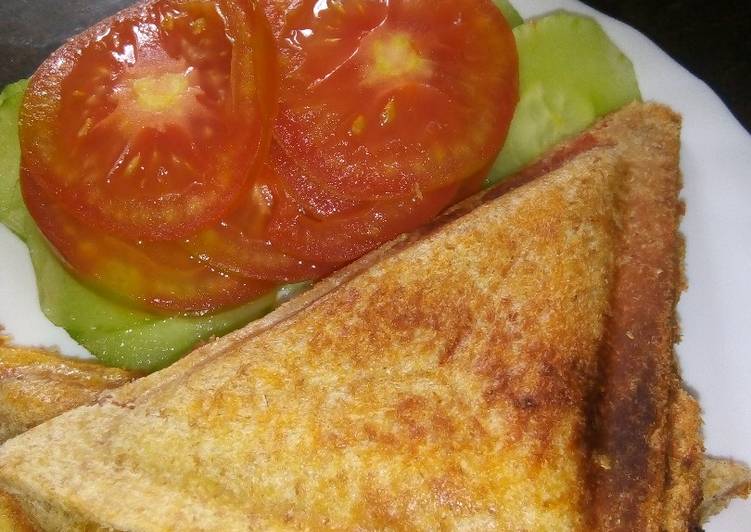 How to Make Quick Polony and cheese sandwich