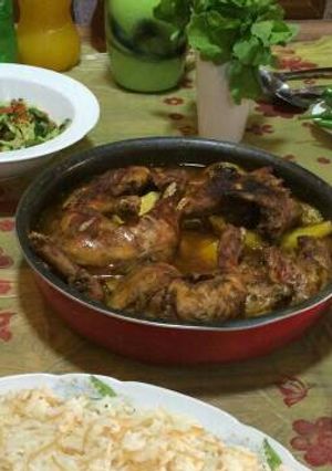 صورة لوصفة صينية دجاج وبطاطس 💓😙