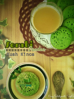 Foto resep Serabi Pandan Kuah Kinca