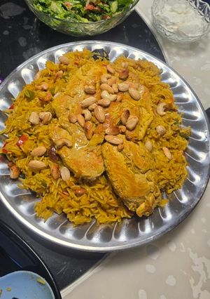 صورة لوصفة كبسة بالدجاج