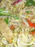 Tumis toge oncom merah