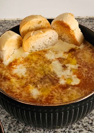 Una foto de Sopa de zapallo