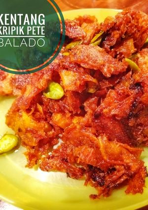 Foto resep Kripik Kentang Pete Balado
