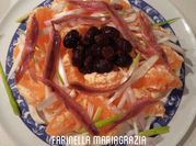 A picture of onions and scallions