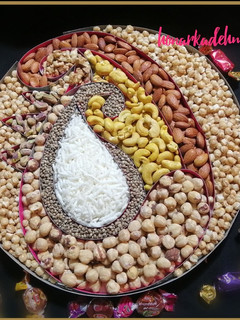 عکسی از دستور تزیین آجیل شب یلدا