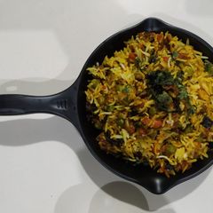 Tava pulav A picture of Tava pulav.